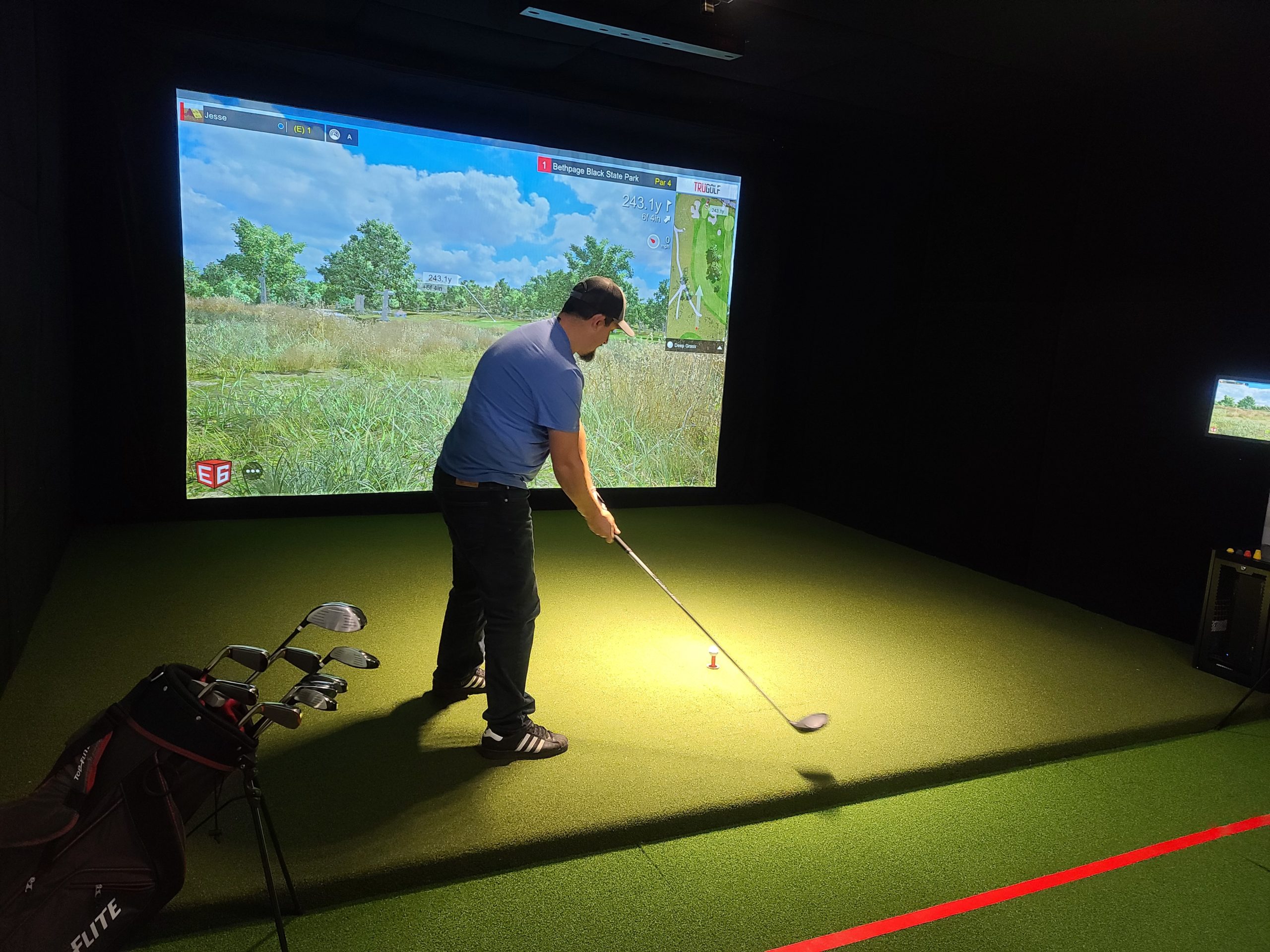Golf Simulator - 3 Trails Brewing Co.
